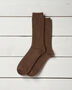 Men's Chocolate Brown Cashmere Blend Socks, thumbnail 1 of 2