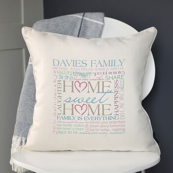 Personalised Home Sweet Home Cushion, 3 of 3