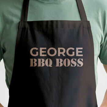 Personalised BBQ Boss Apron, 3 of 8
