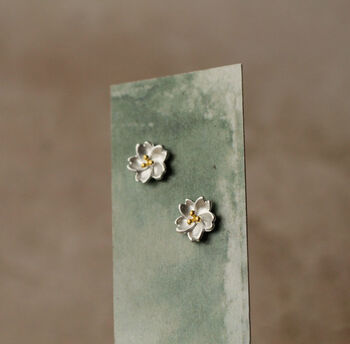 Sakura Flower Stud Earrings, 2 of 5