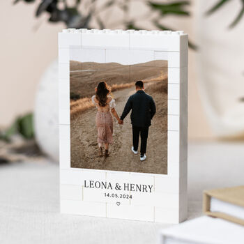 Personalised Romantic Photo Brick Keepsake Block Gift, 5 of 11