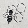 'Bee' Letterpress Card, thumbnail 2 of 2