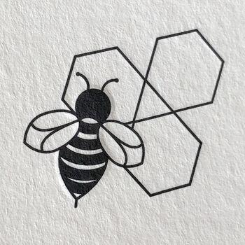'Bee' Letterpress Card, 2 of 2