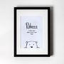 Personalised Art Print, I Love You More Than I Can Bear, thumbnail 1 of 2