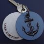 Anchor Personalised Leather Keyring Or Luggage Tag, thumbnail 2 of 4