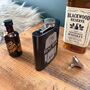 Personalised Shirt And Jacket Engraved Wedding 6oz Hip Flask, thumbnail 3 of 7