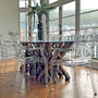 Rectangular Driftwood Dining Base To Seat Up To Eight, thumbnail 1 of 5