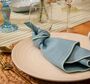Cotton Napkins With Embroidery Blue/Aqua • Set Of Four, thumbnail 3 of 4