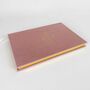 Dusty Pink Cotton Cloth Wedding Planner Book, thumbnail 5 of 12