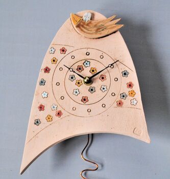 Personalsied Bird And Meadow Wall Clock, 4 of 6