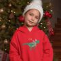 Children's 'Tree Rex' Christmas Hoodie, thumbnail 2 of 4