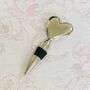 Silver Heart Wine Bottle Stopper, thumbnail 1 of 2