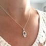 Sterling Silver Hamsa Hand Necklace With Evil Eye, thumbnail 7 of 8