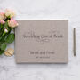 Decorative Text Design Personalised Wedding Guest Book, thumbnail 5 of 11