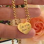 Personalised Handwriting Love Heart Necklace, thumbnail 1 of 6