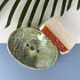 Green Meadow Ceramic Soap Dish With Drainage, thumbnail 5 of 7