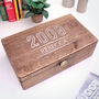 Personalised Year Wooden Memory Box, thumbnail 2 of 4