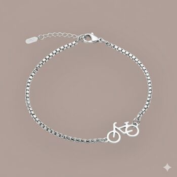 Personalised Cyclists Bracelet In Gold Or Silver, 6 of 12