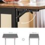 Extendable Dining Table Folding Drop Leaf Kitchen Table, thumbnail 4 of 7