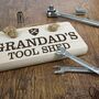 Personalised Dad's Wooden Tool Shed Sign, thumbnail 3 of 3