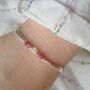 Pink Tourmaline And Moonstone Bracelet, thumbnail 4 of 5