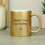 Personalised Gold Star Ceramic Mug, thumbnail 2 of 11