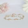 Solid Silver Bracelets With Rose Quartz Gemstones, thumbnail 4 of 4