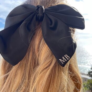 Personalised Initial Monogram Hair Bow Clip, 7 of 10