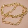 Jax Multi Layered Chain Gold Plated Bracelet, thumbnail 2 of 4