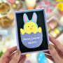 Vegan Personalised Easter Chick Letterbox Iced Cookie, thumbnail 2 of 12