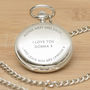 Personalised Wedding Day Pocket Watch, thumbnail 3 of 7