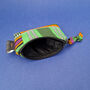 Mini Zip Pouch Coin Purse | Kente Kofi Print, thumbnail 3 of 7