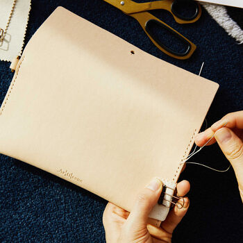 Craft Your Own Leather Simple Clutch With Diy Kit, 5 of 10