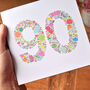 Girlie Things 90th Birthday Card, thumbnail 6 of 6
