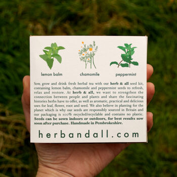 Grow Your Own Herbal Tea Seed Box, 10 of 10