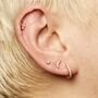Sparkling Moon Single Flat Back Earring, thumbnail 3 of 8