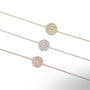 Disc Bracelet Cz Rose Or Gold Plated 925 Silver, thumbnail 6 of 9