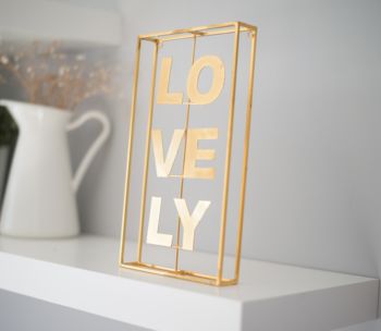 Gold Metal Wall Hanging Word, 2 of 5