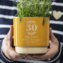 Personalised 30th Birthday Indoor Plant Pot, thumbnail 1 of 7