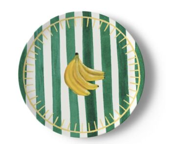 Banana Stripe China Plate, 6 of 6