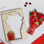 Pop Out Wooden Keepsake Roses Card, thumbnail 3 of 9