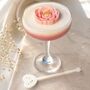 Vegan Handmade Rose Martini Scented Cocktail Candle, thumbnail 2 of 6