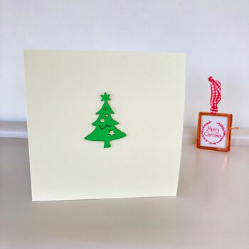 Christmas Tree Handmade Card, 2 of 4