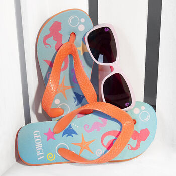 Personalised Colourful Kid's Flip Flops, 12 of 12