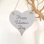 Valentine's Day Wooden Heart Hanging Sign, thumbnail 1 of 3
