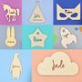 Personalised Bunny Nursery Name Plaque, thumbnail 4 of 8