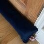 Personalised Velvet Draught Excluder With Heavy Filling, thumbnail 2 of 3
