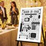 Born In 1946 Personalised 80th Birthday Fact Poster, thumbnail 2 of 9