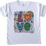 Colour In Childrens Love T Shirt, thumbnail 2 of 10