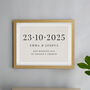 Personalised Special Date Oak Poster Frame, thumbnail 1 of 3